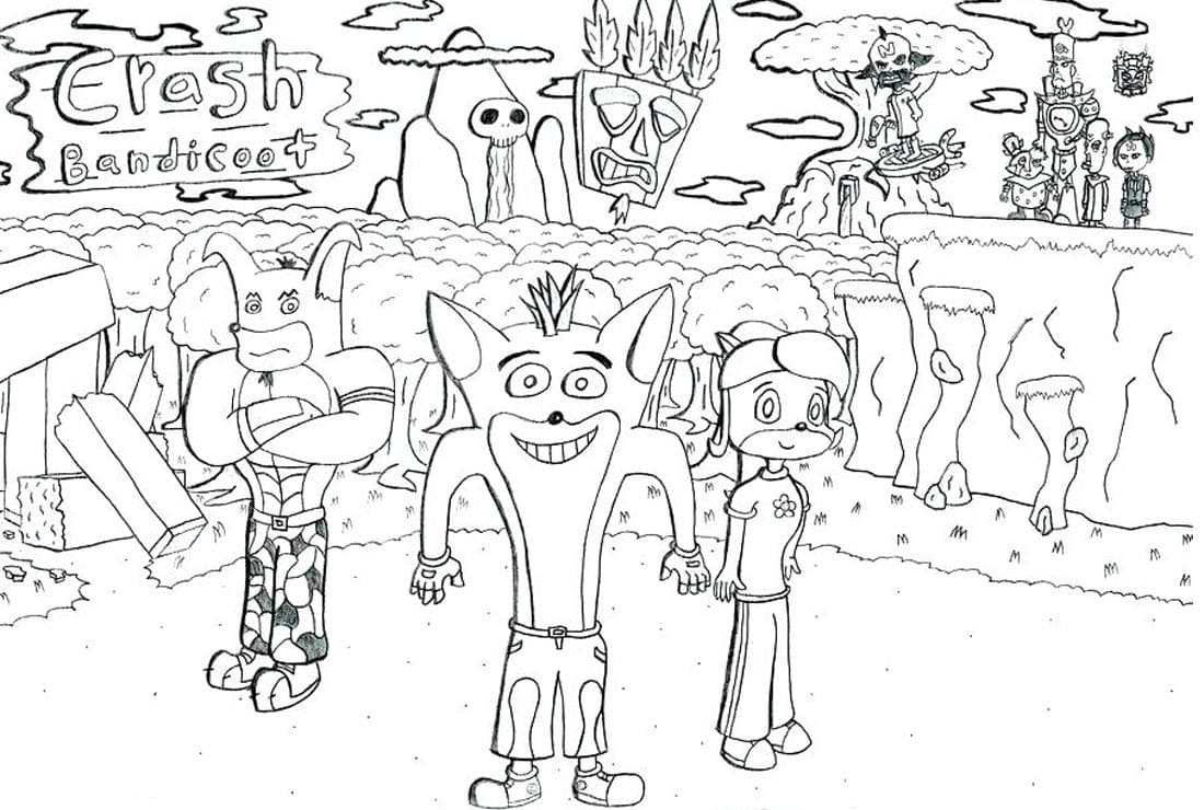 Crash Bandicoot And Friends
