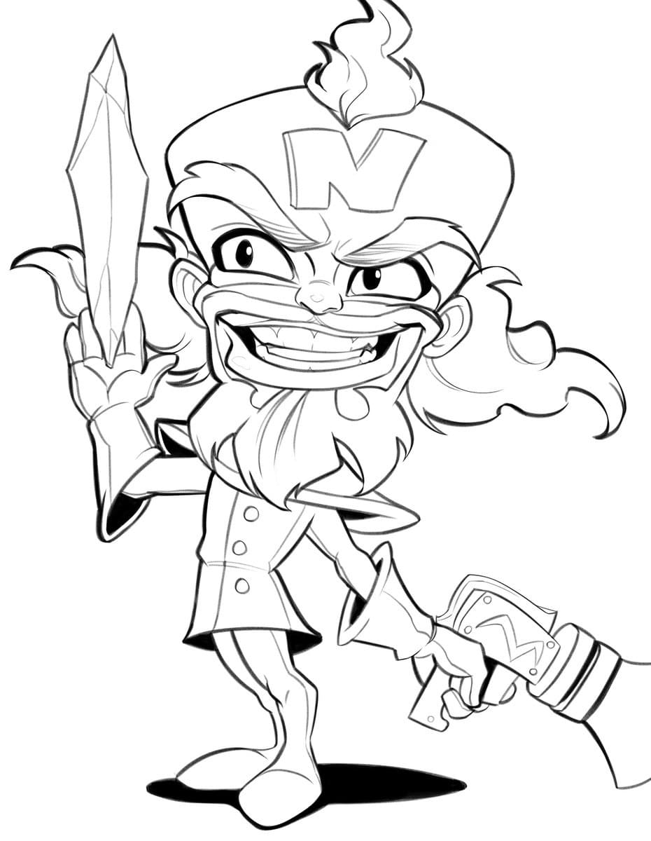 Crash Bandicoot With Sword