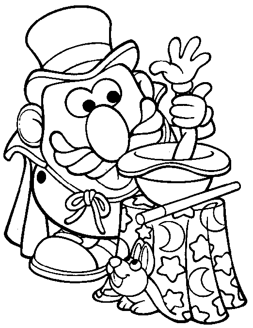 Clown Magic Coloring Page