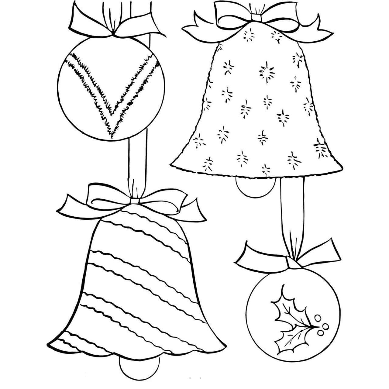 Ringing Christmas Bells Coloring Page