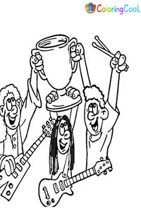 Rockstar Coloring Pages