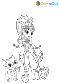 Shimmer And Shine Coloring Pages