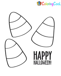 Candy Corn Coloring Pages
