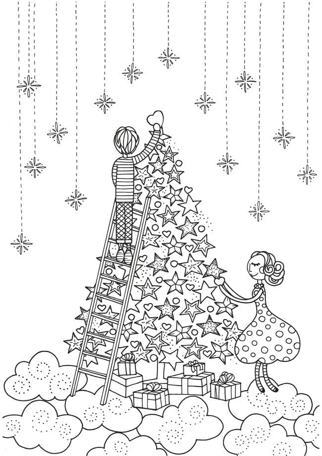 To Hang A Star Coloring Page