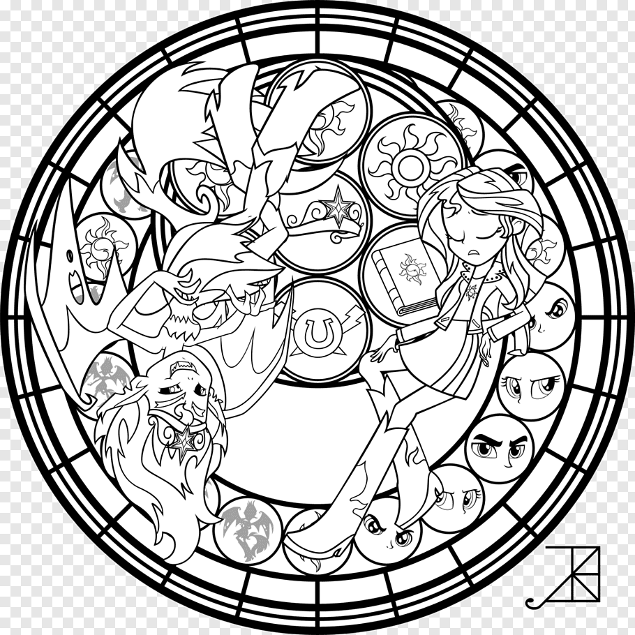 Circle Video Game Coloring Page