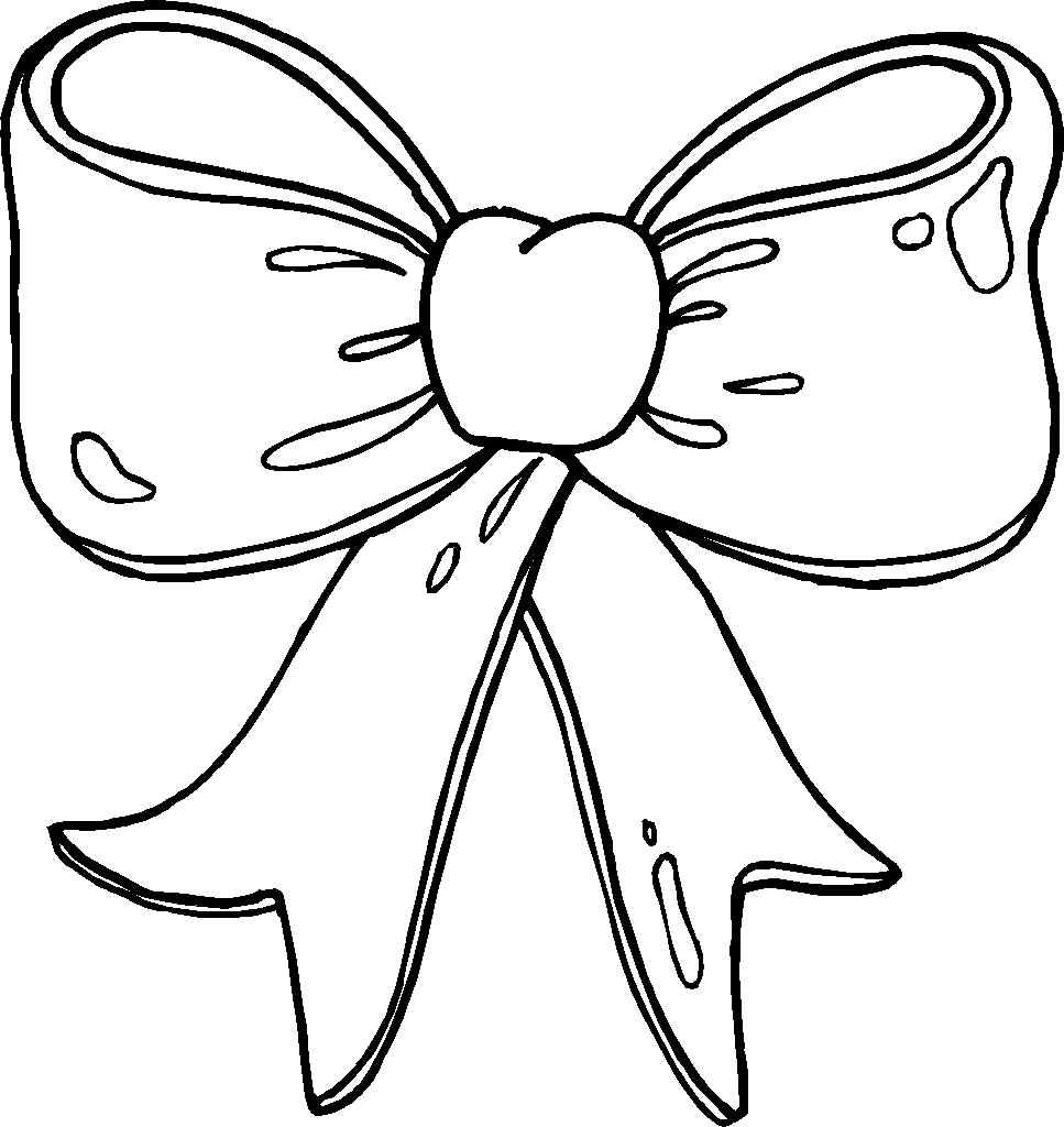 Big Bow Coloring Page