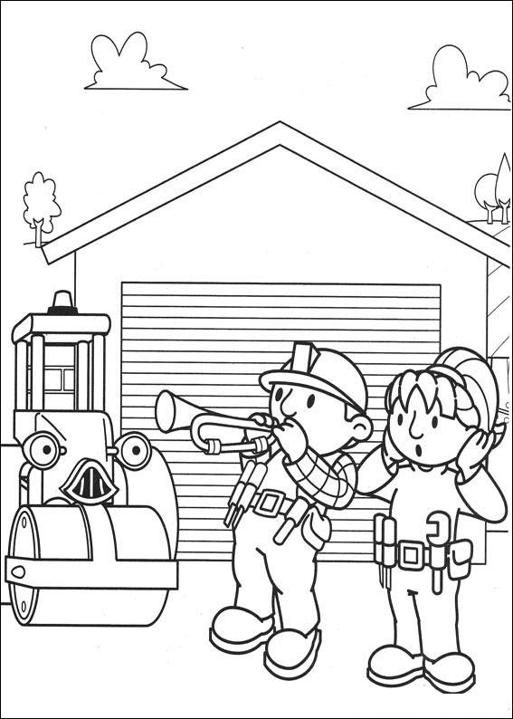 Bob The Builder Coloring Page