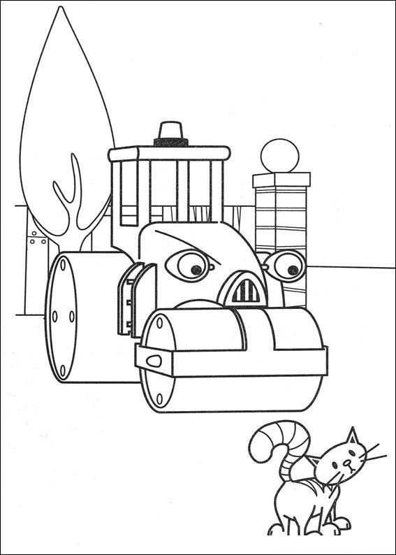 New Bob The Builder Coloring Page