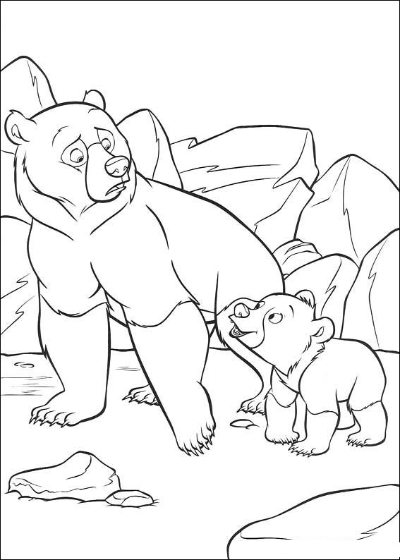 Brother Bear Play Together Coloring Page