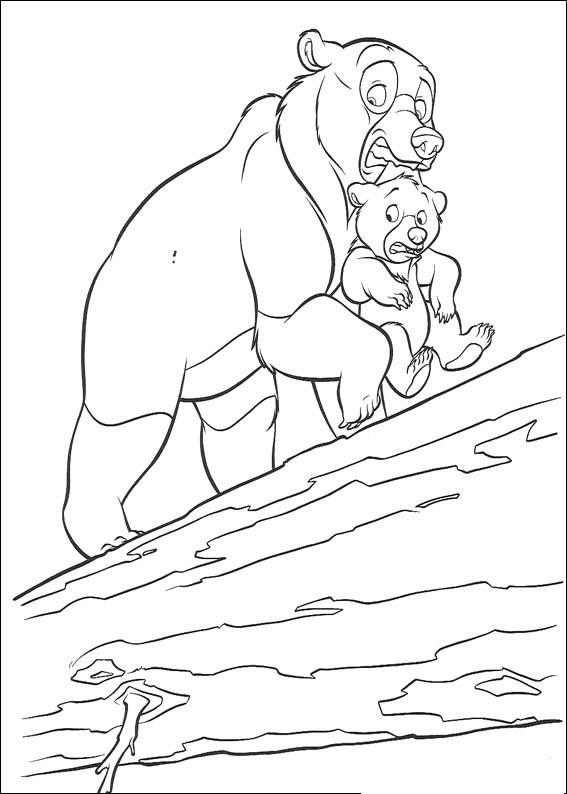 Brother Bear Big And Small Coloring Page