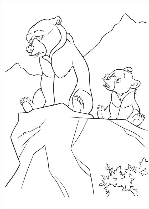 Brother Bear Walk Coloring Page