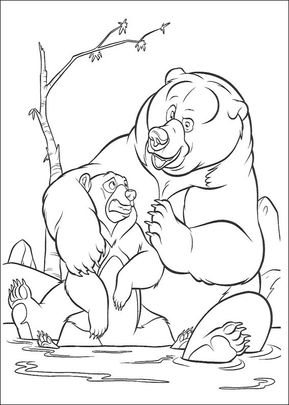 Brother Bear For Kids Coloring Page