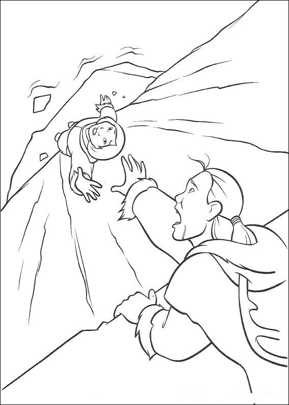 Hunter Save Brother Bear Coloring Page