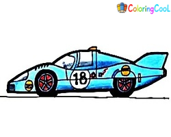 How To Draw A Car- The Details Instructions Coloring Page