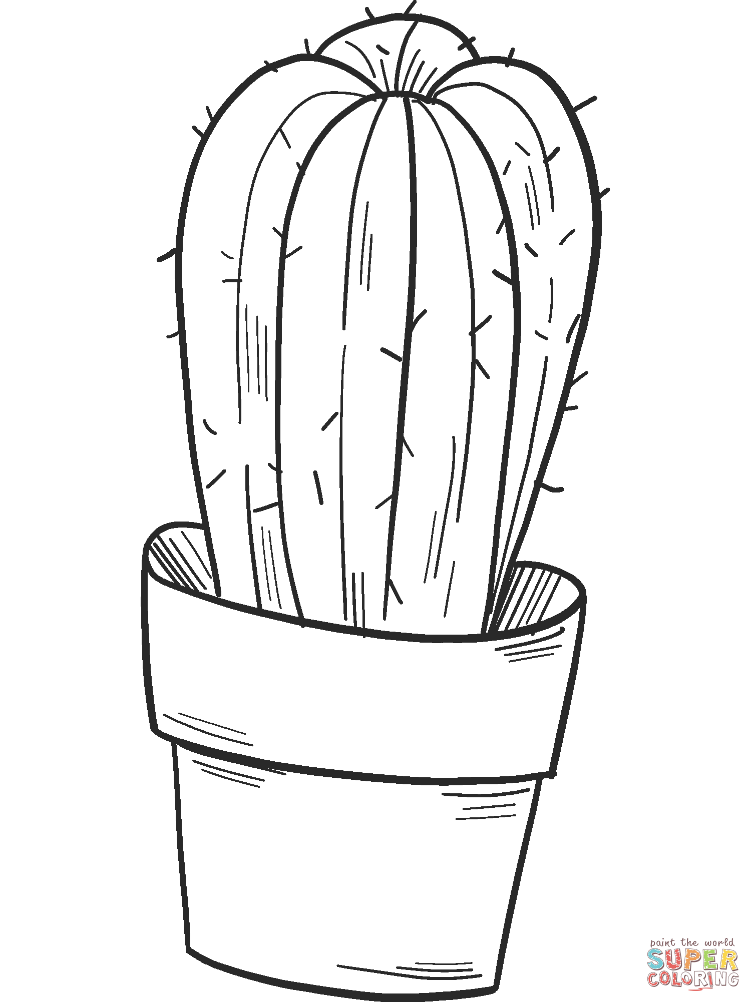 New Printable Cactus For Adults