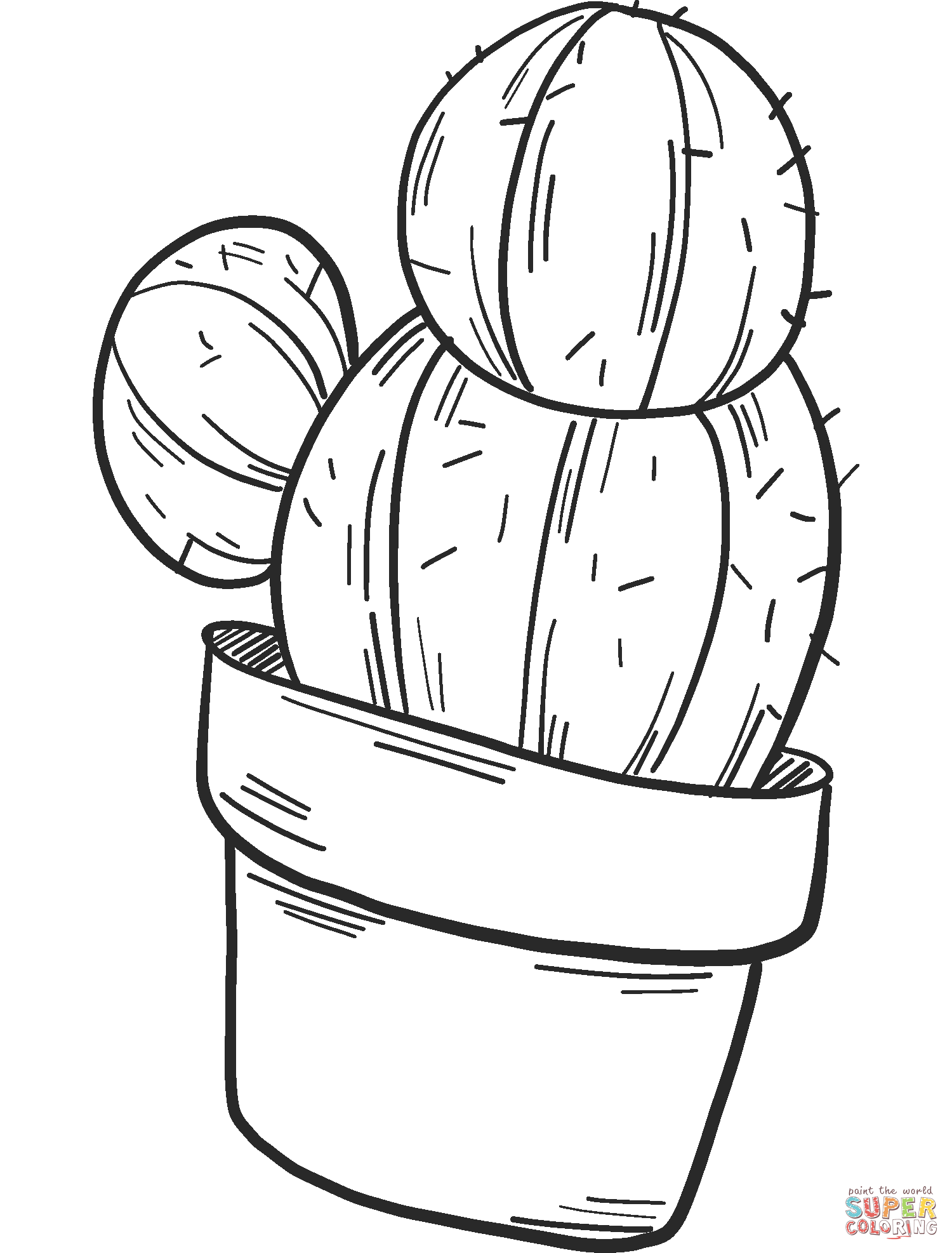 Printable Cactus For Adults
