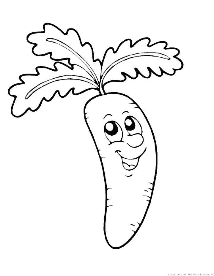 Printable New Carrot For Child