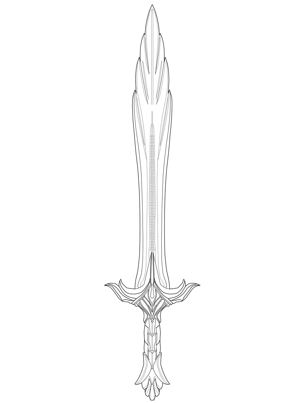 Good Blade For kids Coloring Page