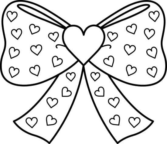Design And Bow Coloring Page