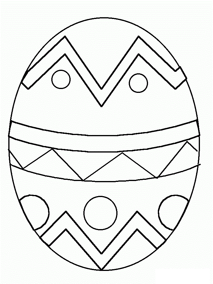 New Big Easter Egg Cool Coloring Page