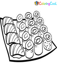 Sushi Coloring Pages