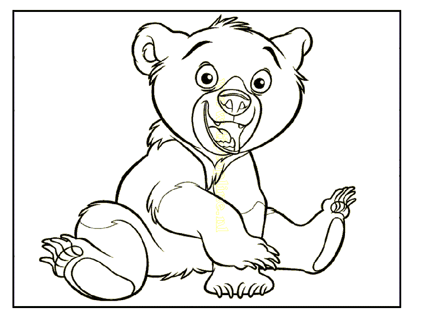 Brother Bear Only Coloring Page