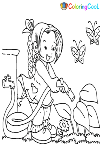 Gardening Coloring Pages
