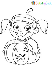 Halaman Mewarnai Halloween Untuk Anak-Anak
