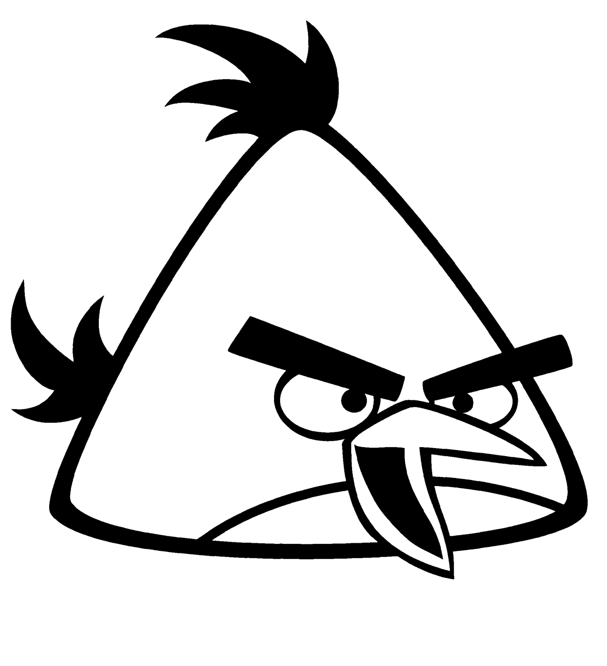 Happy Angry Bird Coloring Pages   Coloring Cool