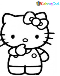 Hello Kitty 著色頁