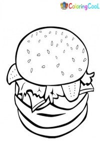 Fast Food Coloring Pages
