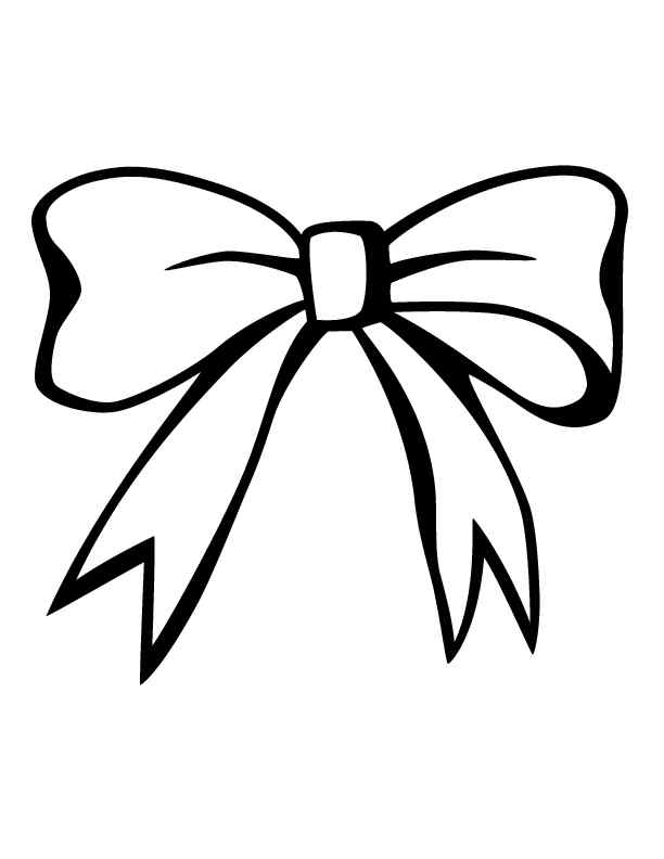 Bow For Girl Coloring Page