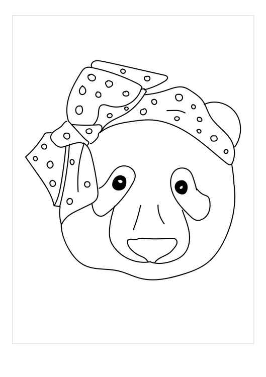 Comedy Face And Bow Coloring Page