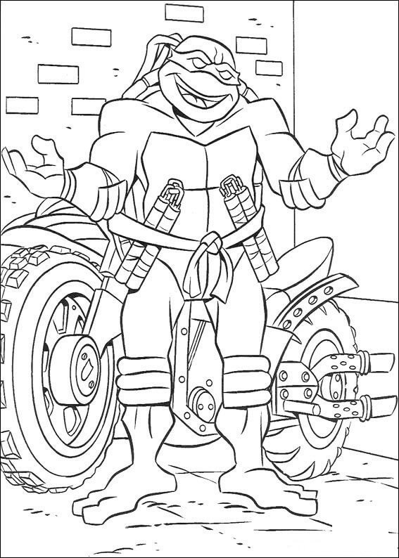 Michaelangelo And His Motorcycle