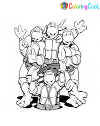 Nina Turtles Coloring Pages