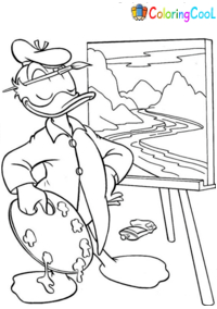 Painter Coloring Pages