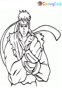 Ryu Coloring Pages