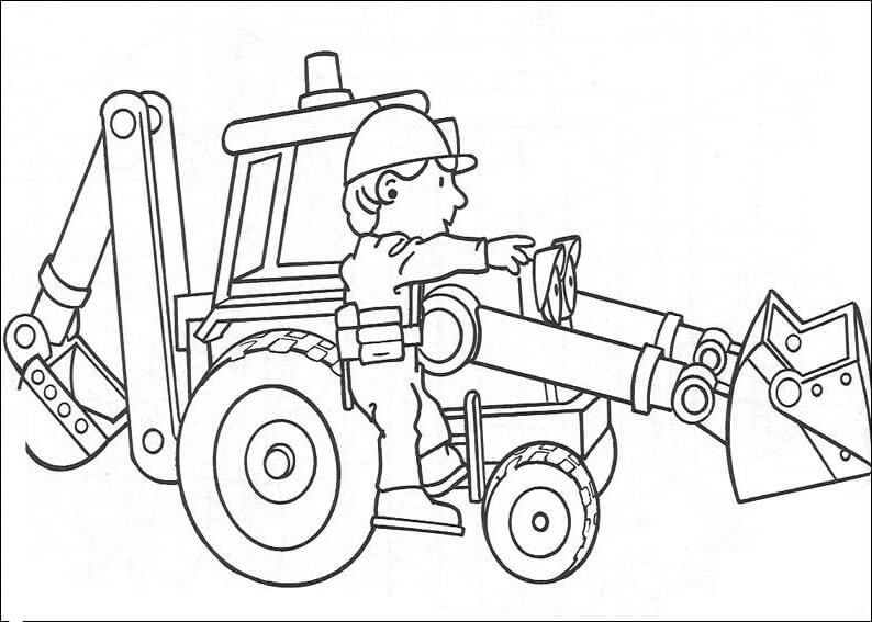 Scoop Helps Bob To Go That Place Coloring Page