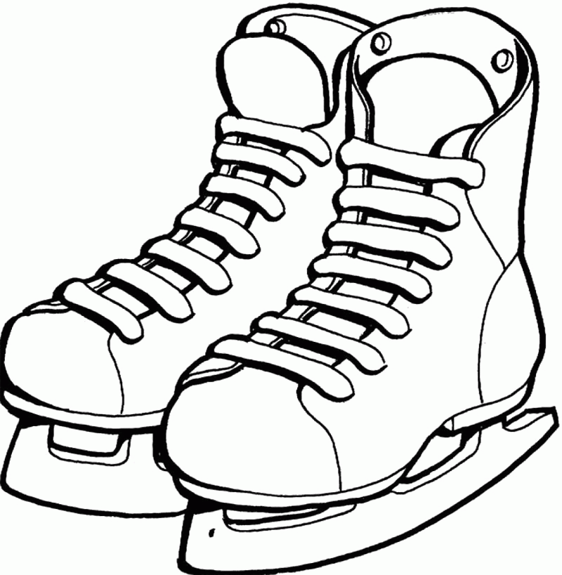 Super Nice Ice Skating Coloring Page