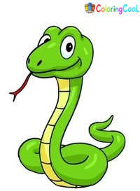 How To Draw A Snake – With Six Simple Steps Guide Coloring Page