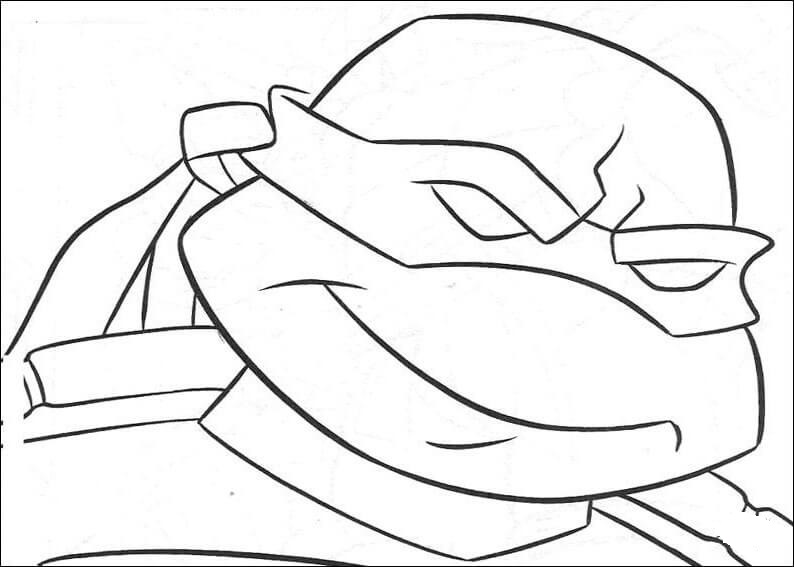 Tmnt Face Coloring Page