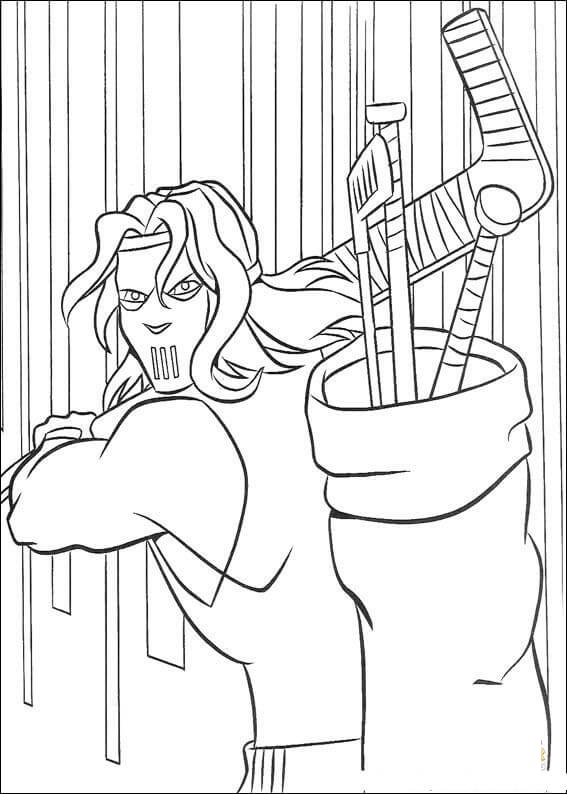 Tmnt Friend Attacks The Enemy Coloring Page