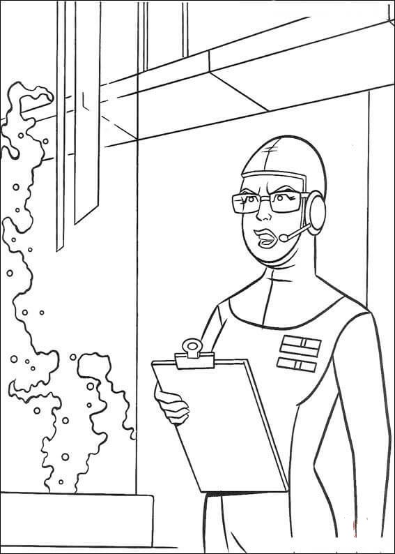 Tmnt Friend In Laboratory Coloring Page