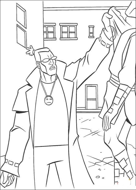 Tmnt Friends In Action Coloring Page