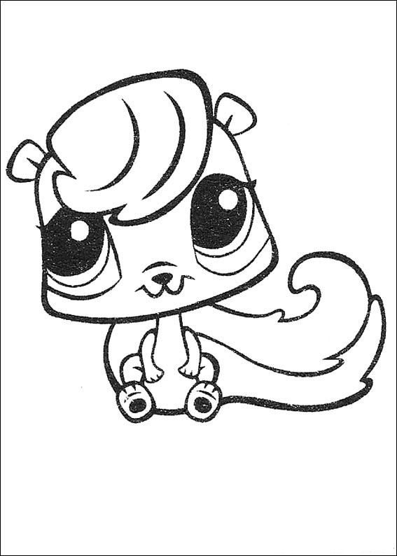 Very Cute Littlest Pet Shop Coloring Page