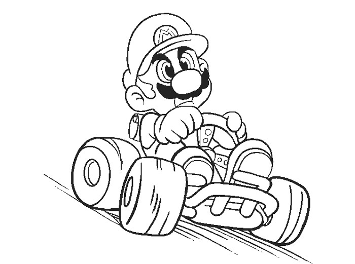 Video Game Mario Coloring Page