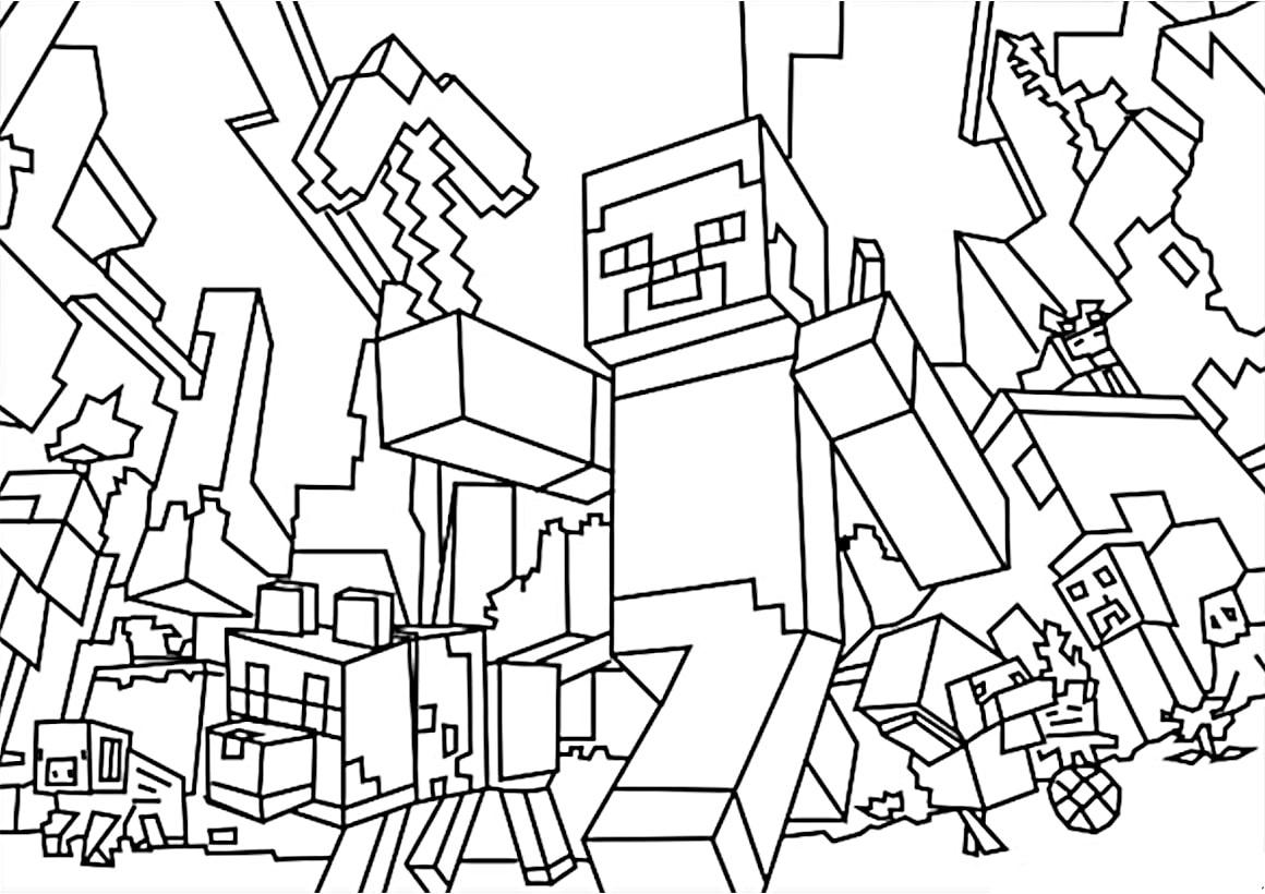 Video Game Robot Coloring Page