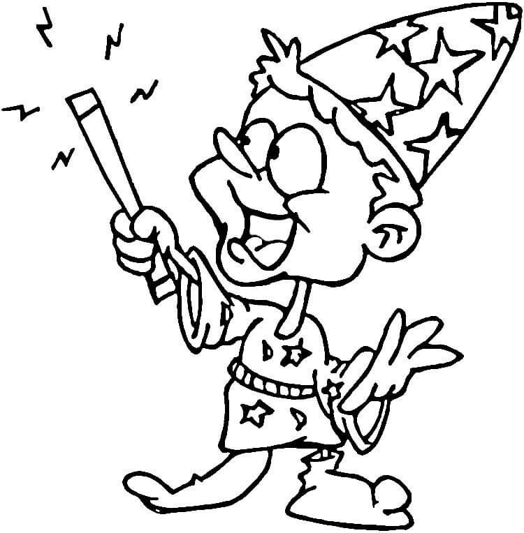 Cute Magic Coloring Page