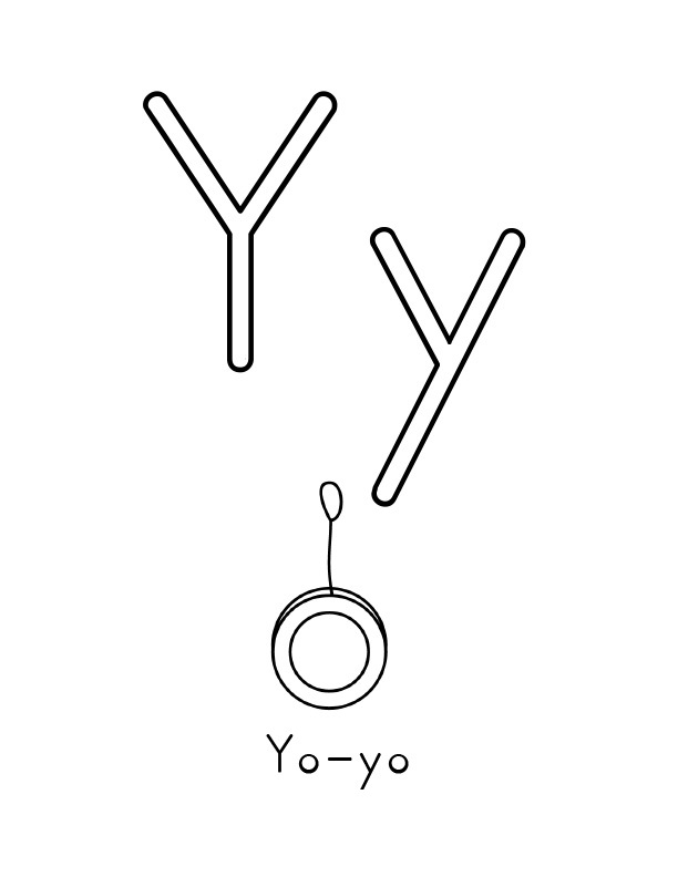 Yo Yo For Kids Coloring Page