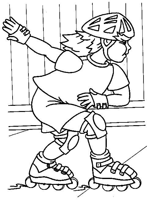 Especial Ice Skating Coloring Page